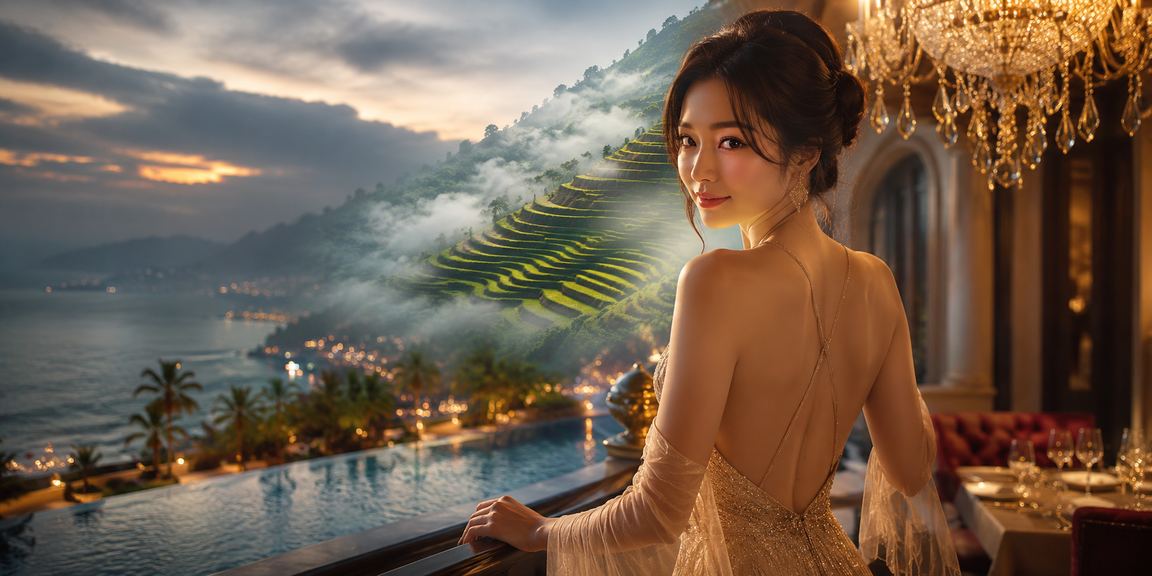 Người dùng vùng núi Sapa theo dõi kèo thể thao VIP trên điện thoại với không khí trong lành